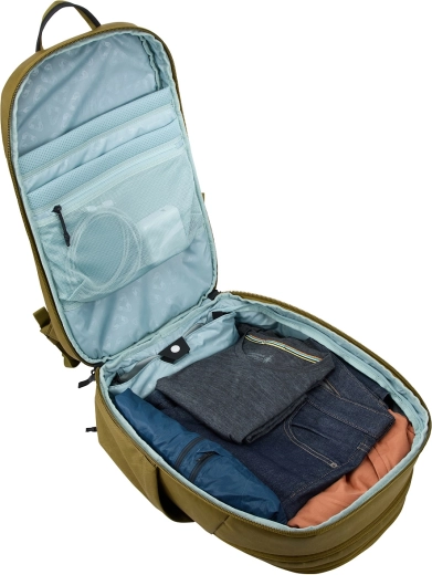 Expandable capacity and suitcase-style opening