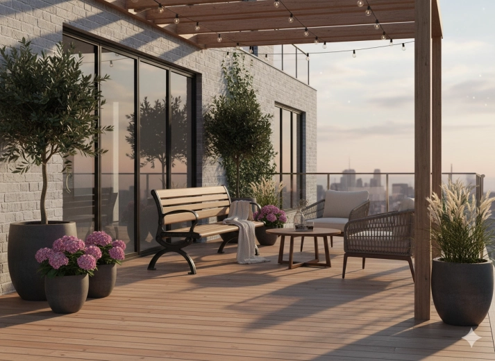 Stilni dodatek za terase in vrtove