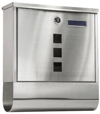 Nerjavno jeklen nabiralnik Albatross z nosilcem za časopise