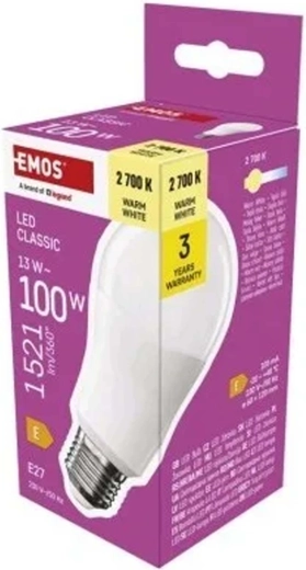 LED žarnica Classic A60 E27 13 W 1521 lm topla bela