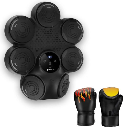 Elektronska boksarska tarča HMS TB30 z LED in Bluetooth, vključno z rokavicami