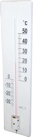 Zunanji kovinski termometer 41 cm – bel
