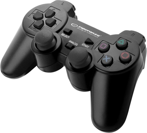 žični igralni plošček za PS3 in PC USB Trooper črn