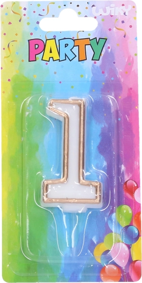 Golden Number Party Candle