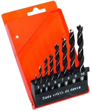 Komplet svedrov za les 3–10 mm, 8-delni
