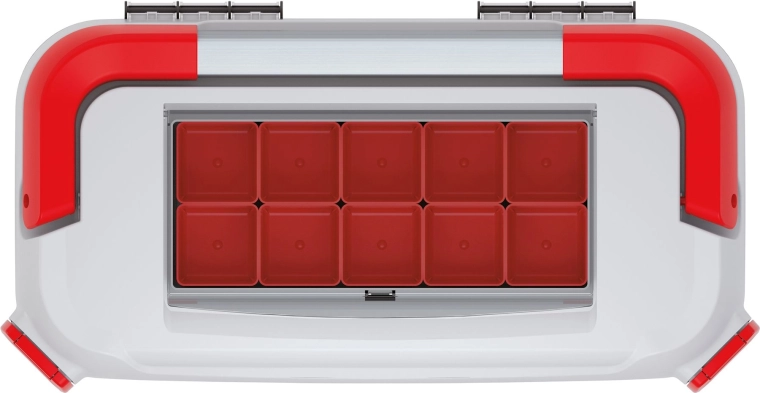 Vgrajen organizator s prozornim pokrovom