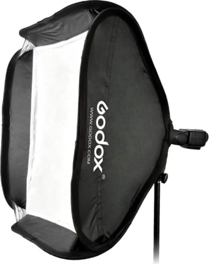 Godox folding softbox set 80 × 80 cm with Bowens (S-type) holder