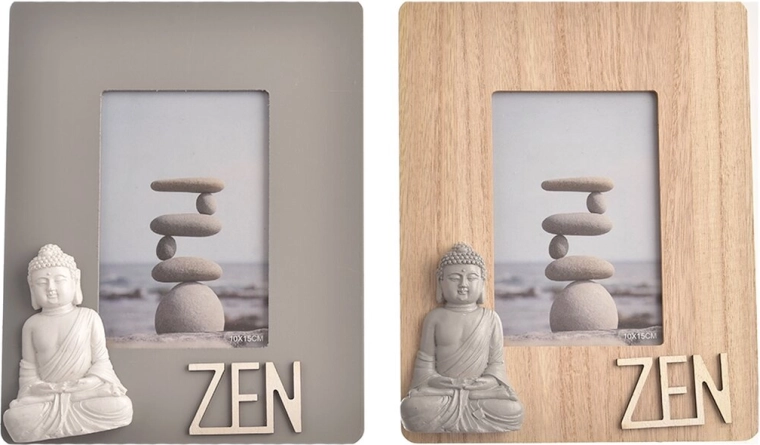 Lesen okvir za fotografije z motivom Bude 20 × 20 cm
