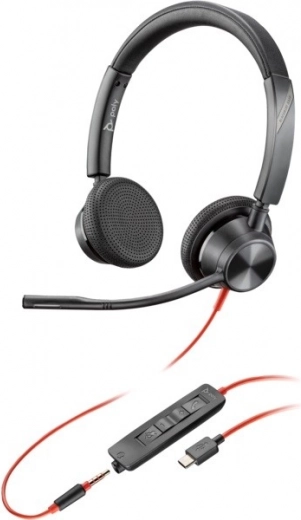 Slušalke Poly Blackwire 3325 z adapterjem USB-C/A