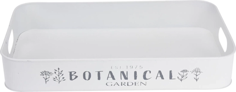 Eleganten vrtni motiv v beli in sivi