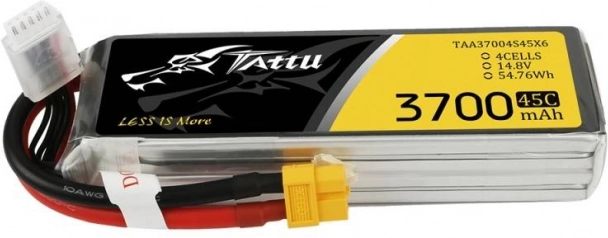 Tattu LiPo baterija 3700 mAh 14,8 V 45C 4S s priključkom XT60