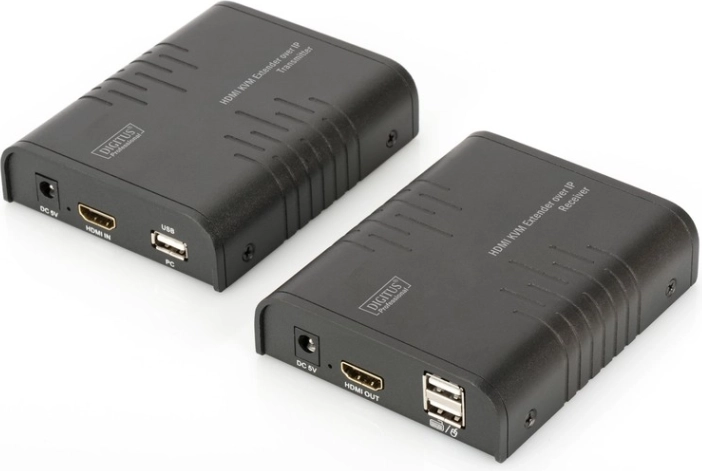 Razširitelj KVM (HDMI+USB) do 120m preko Cat.5e UTP ali IP, 1080p FHD 60Hz, avdio
