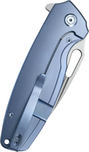 Lightweight titanium handle with pocket clip