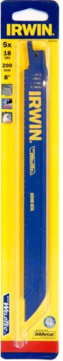 Rezilo za žago za kovino za sabljasto žago 200 mm, 18 TPI, 5 kosov IRWIN