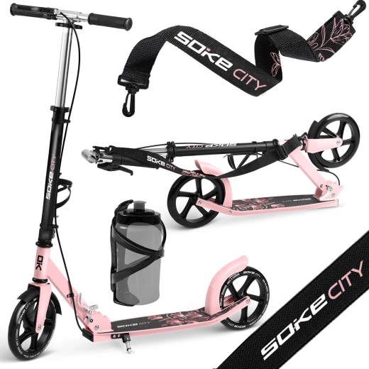 Soke City Urban Scooter – Black and pink