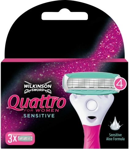 Wilkinson Quattro Sensitive replacement heads 3 pcs