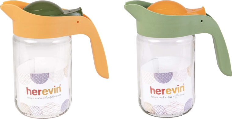 Vrč 660 ml s stekleno posodo in plastičnim pokrovom