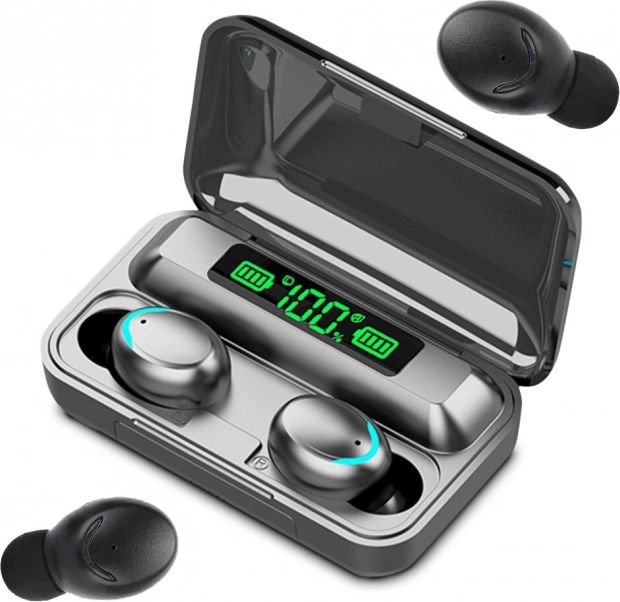 Brezžične Bluetooth slušalke s power bank