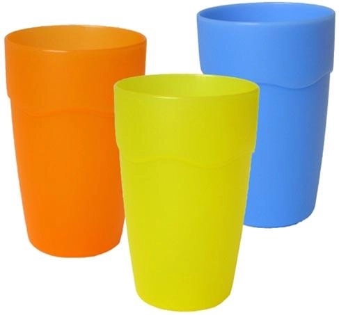 Lonček 0,4 l iz mat plastike – mešanica barv