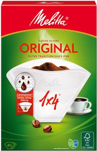 Papirnati filtri za kavo velikost 4 MELITTA Original (40 kosov)
