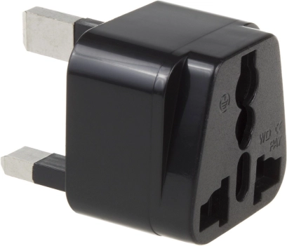 Potovalni adapter EU na UK Maclean MCE154 črn