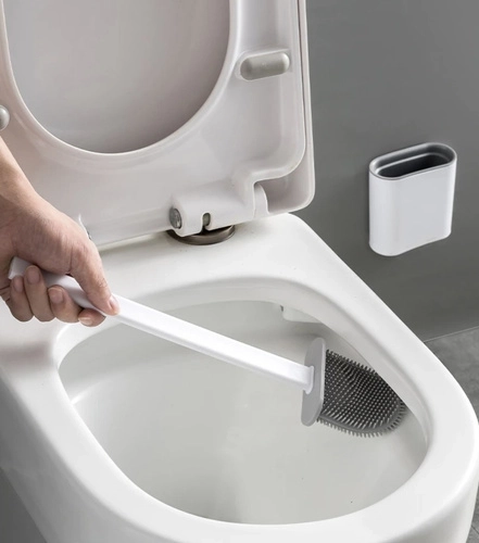 Slim head for cleaning under the rim