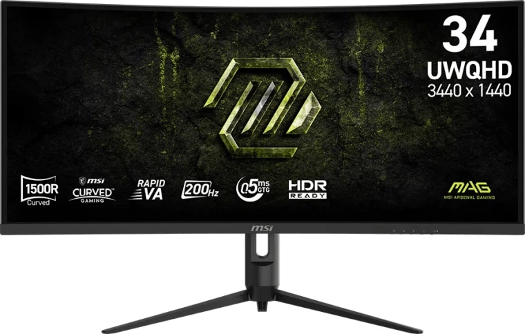 MSI MAG 342CQRF E20 ukrivljen gaming monitor 34" UWQHD 200 Hz