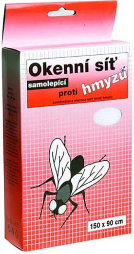 Samolepilna okenska mreža proti insektom 150 × 180 cm, steklena vlakna