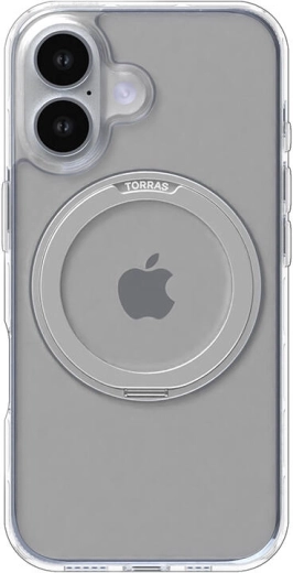 Prozoren ovitek Torras Ostand Pro za iPhone 16 Plus