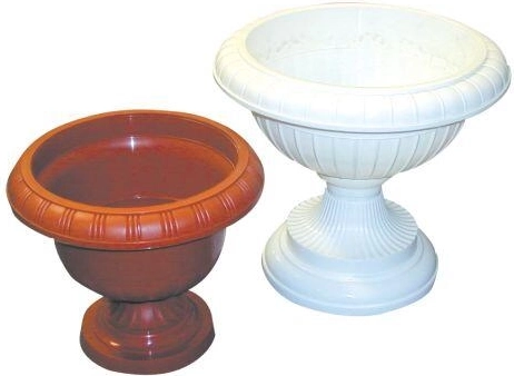 Stojalo za cvetlični lonec AMFORA 34, belo, višina 31 cm