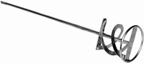 Mešalna spirala 140 × 600 mm M14 desnosučna, pocinkana