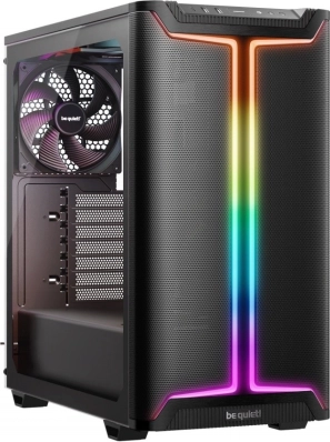 be quiet! Pure Base 501 DX črna – kompaktno ohišje ATX z visokim pretokom zraka