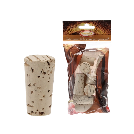 Ekološki plutovinasti zamaški Chomik 21 mm, pakiranje 10 kos