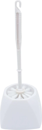 WC komplet z držalom, bel plastičen