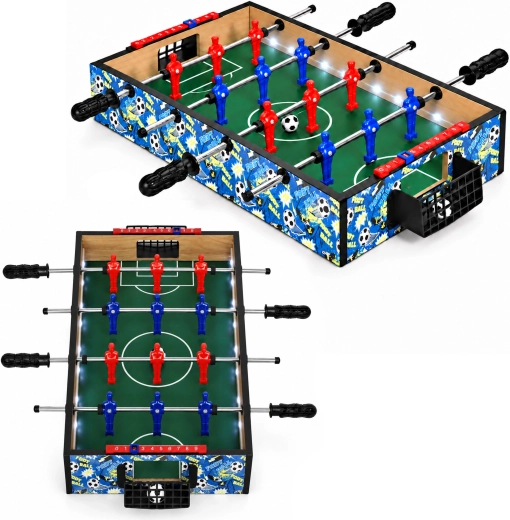 Otroški namizni nogomet ECOTOYS z LED-osvetlitvijo 50,5 × 30,5 cm