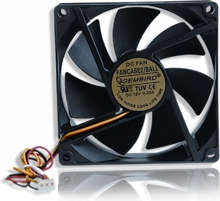 Computer fan 90 × 90 × 25 mm, 3-pin, ball bearing