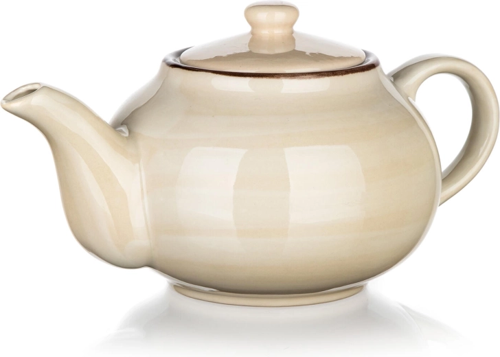 Keramični čajnik 0,9 l krem PALAS