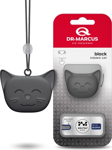 Dr. Marcus Cosmic Cat osvežilec zraka za avto Black