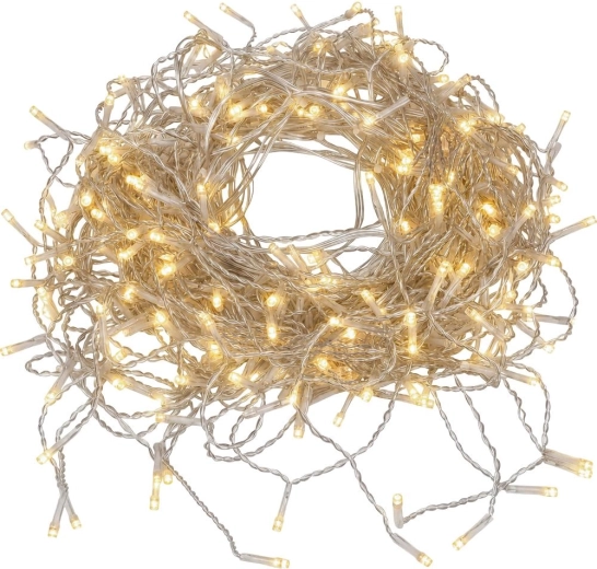 RETLUX božična LED zavesa za napušč, 320 LED, topla bela