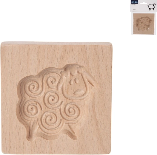 Wooden embossed sheep mold