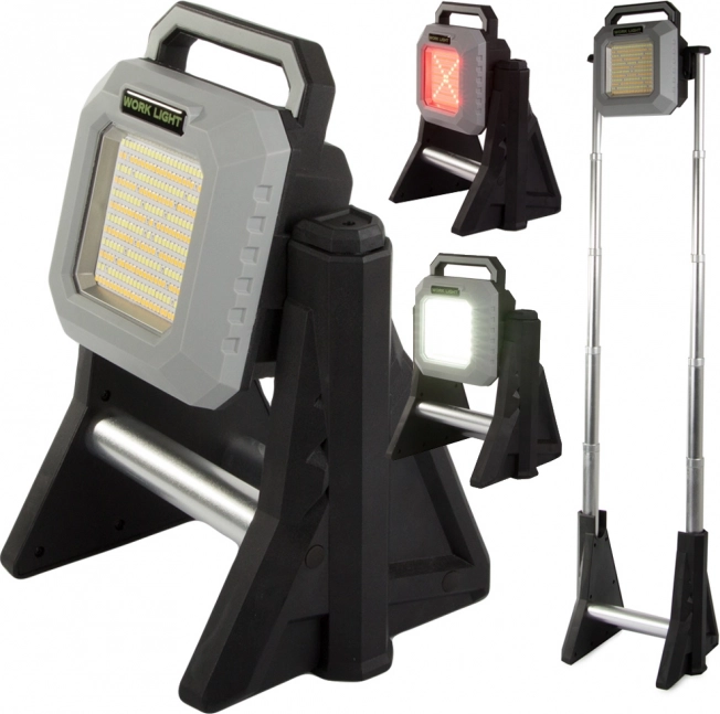 Polnilni LED teleskopski reflektor 3000 lumnov