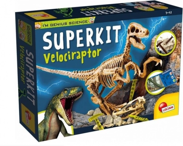 Izobraževalni komplet I'm Genius Superkit Velociraptor