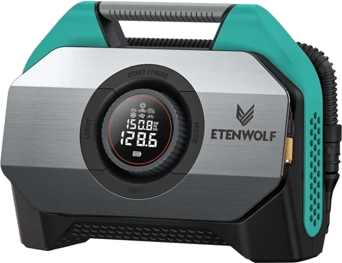Etenwolf S6 Car Compressor 11.03 bar 19,200 mAh – Blue