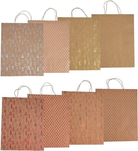 Božična darilna vrečka XMAS 33 × 9,5 × 41 cm (mešanica 8 motivov)