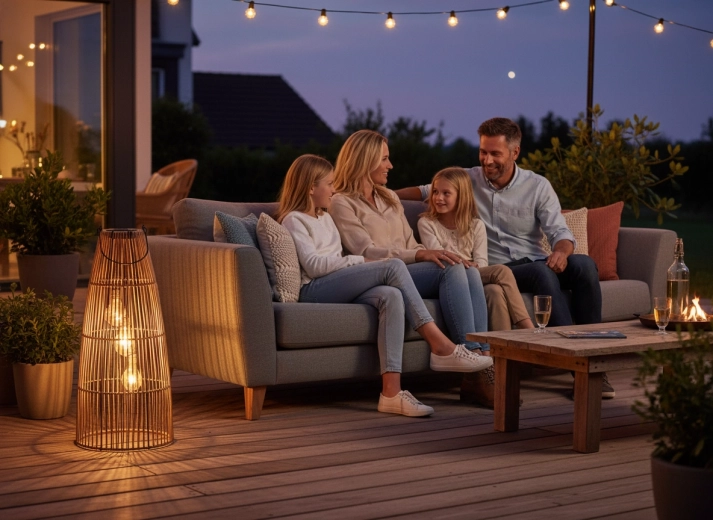 Atmosferska svetloba za zunanje posedanje