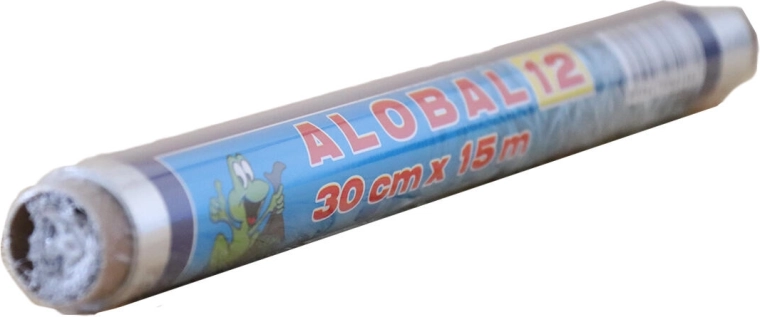 Aluminijasta folija 15 m x 30 cm, 12 µ