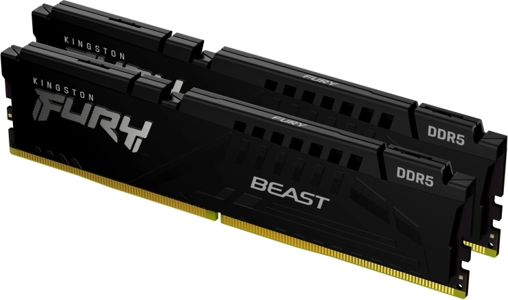 Pomnilnik Kingston Fury Beast DDR5 64GB (2x32GB) 6000MHz CL30 EXPO črna