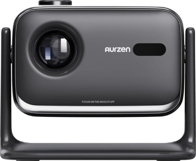 Aurzen Boom Mini črni mini projektor z Google TV