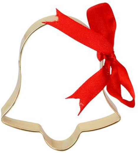 Modelček za piškote zlati zvonček 7 cm TORO