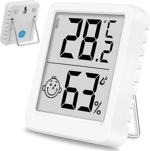 mini digitalni termometer in higrometer z lcd zaslonom in magnetom